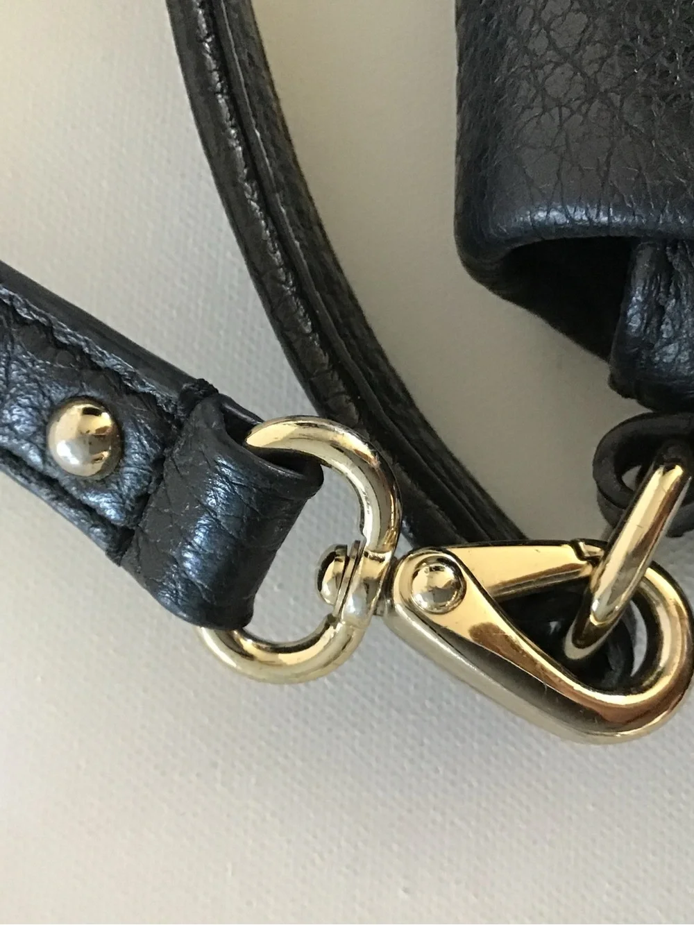 Kate Spade New York Black Pebbled Leather Crossbody Shoulder Bag with Tassel